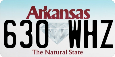 AR license plate 630WHZ
