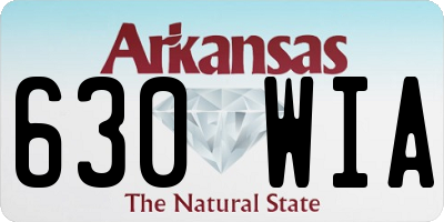 AR license plate 630WIA