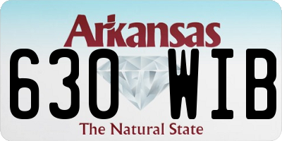 AR license plate 630WIB