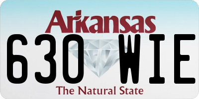 AR license plate 630WIE