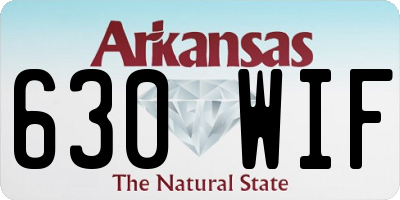AR license plate 630WIF