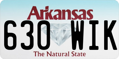 AR license plate 630WIK