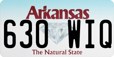 AR license plate 630WIQ
