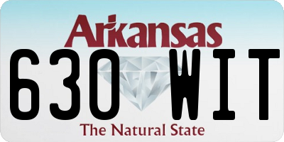 AR license plate 630WIT