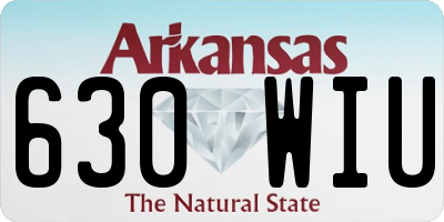 AR license plate 630WIU