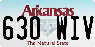 AR license plate 630WIV