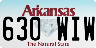 AR license plate 630WIW