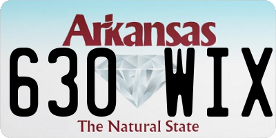 AR license plate 630WIX