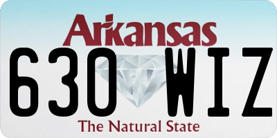 AR license plate 630WIZ