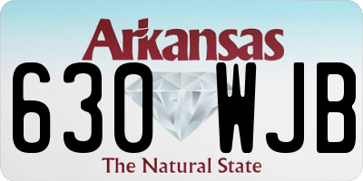 AR license plate 630WJB