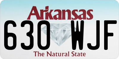 AR license plate 630WJF