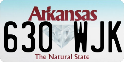 AR license plate 630WJK