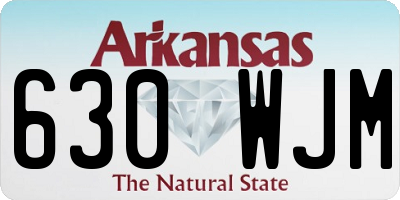 AR license plate 630WJM