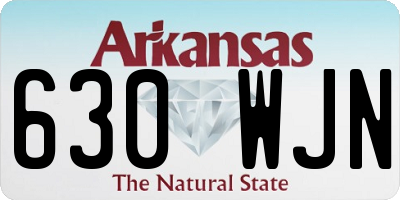 AR license plate 630WJN