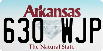AR license plate 630WJP