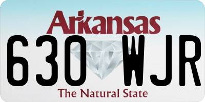 AR license plate 630WJR
