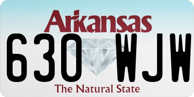 AR license plate 630WJW