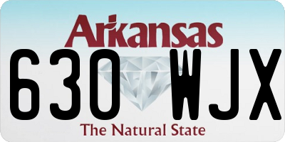 AR license plate 630WJX