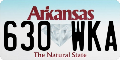 AR license plate 630WKA