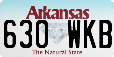 AR license plate 630WKB