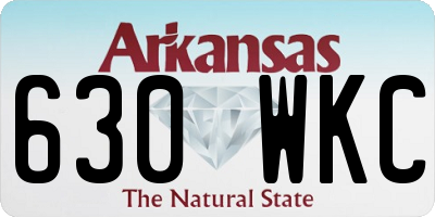 AR license plate 630WKC
