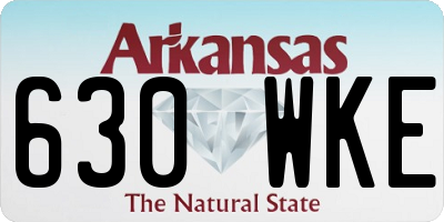 AR license plate 630WKE