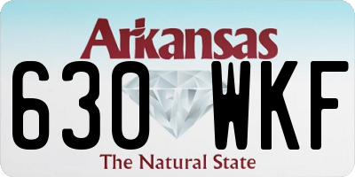 AR license plate 630WKF