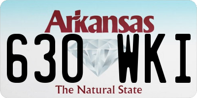 AR license plate 630WKI