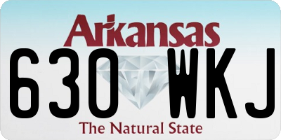 AR license plate 630WKJ