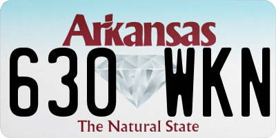 AR license plate 630WKN