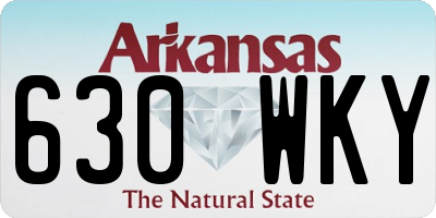 AR license plate 630WKY