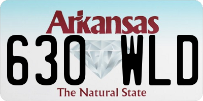 AR license plate 630WLD