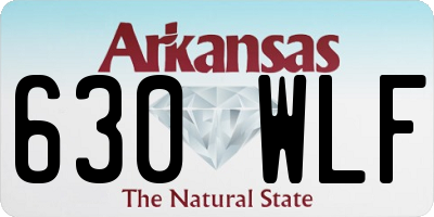 AR license plate 630WLF