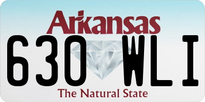 AR license plate 630WLI