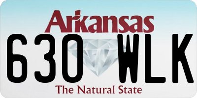 AR license plate 630WLK