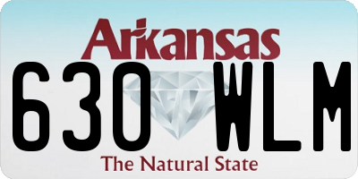 AR license plate 630WLM