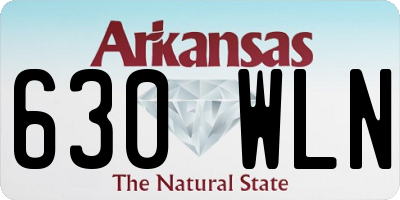 AR license plate 630WLN