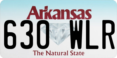 AR license plate 630WLR