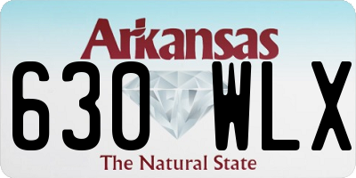 AR license plate 630WLX