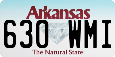 AR license plate 630WMI