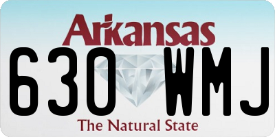 AR license plate 630WMJ