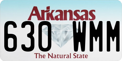 AR license plate 630WMM
