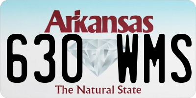 AR license plate 630WMS