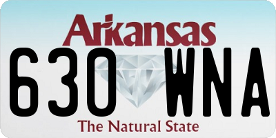 AR license plate 630WNA
