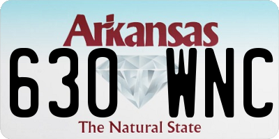AR license plate 630WNC