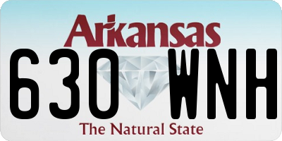 AR license plate 630WNH