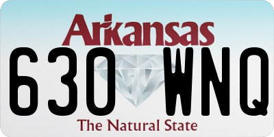 AR license plate 630WNQ