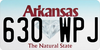 AR license plate 630WPJ