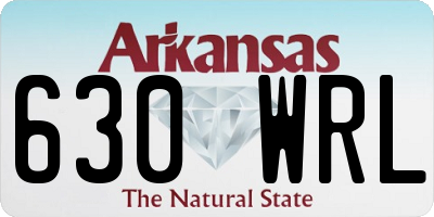 AR license plate 630WRL