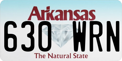 AR license plate 630WRN
